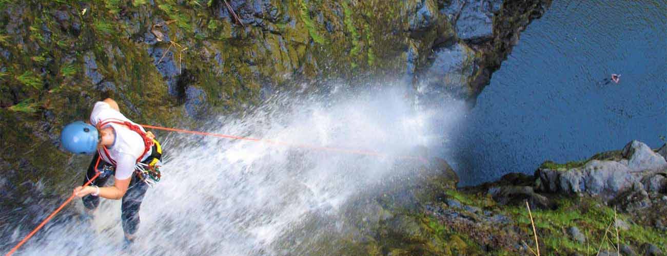 Tactical Canyoneering: Rappelling Down Waterfalls