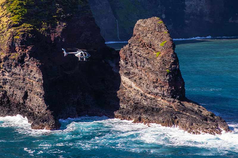 underwater waterfall helicopter