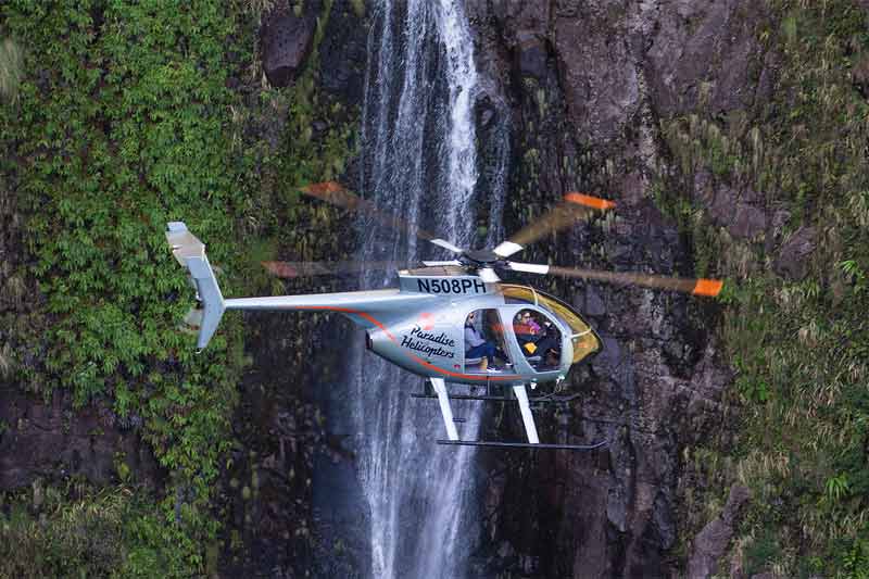Doors Off Waterfall Helicopter Image