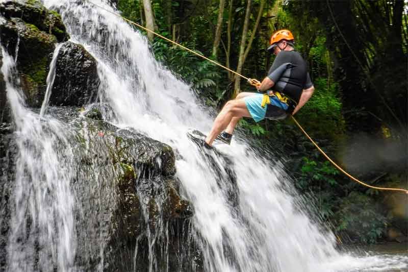 Kaaui Waterfall Rappelling Image