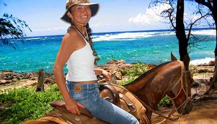 Adventureinhawaii Kauai Horseback Riding Cjm Les Horseback Riding On Kauai S Scenic South